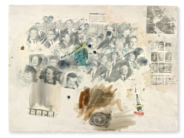 Untitled, 1968 solvent transfer, acrylic, watercolour and pencil on paper 22 1/2 x 29 3/4 inches 57.1 x 75.6 cm