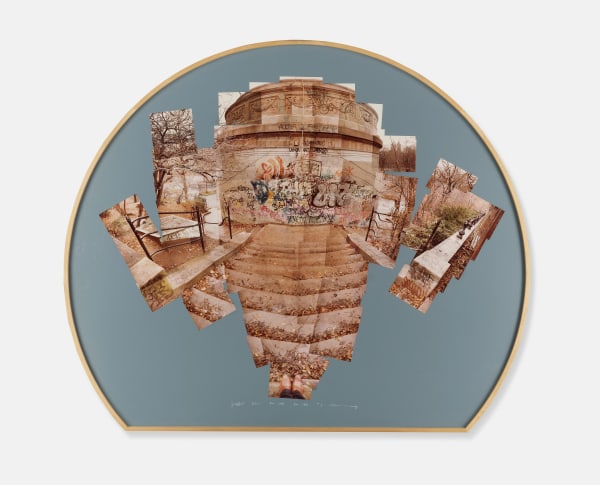 Graffiti Palace, 1982 photo collage on card 48 x 57 1/2 inches 121.9 x 146.1 cm