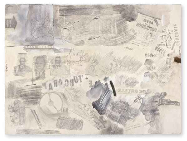 Robert Rauschenberg, Untitled (De Gaulle), 1961