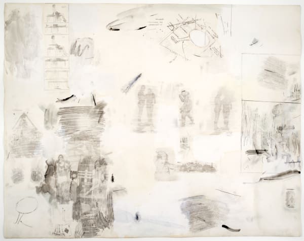 Complete Relaxation, 1958 solvent transfer with gouache, watercolour, graphite and black crayon on Strathmore paper mounted on board 22 3/4 x 28 3/4 inches 57.8 x 73 cm