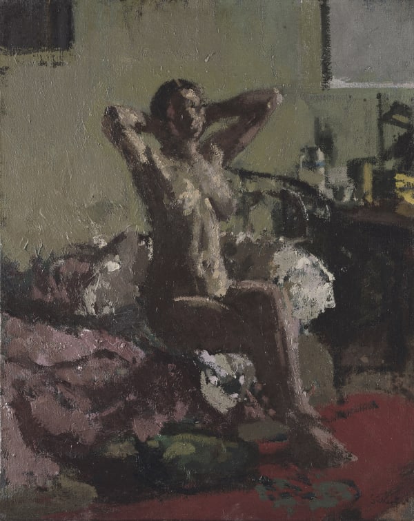 Walter Richard Sickert, Nude Reclining, La Coiffure, 1905