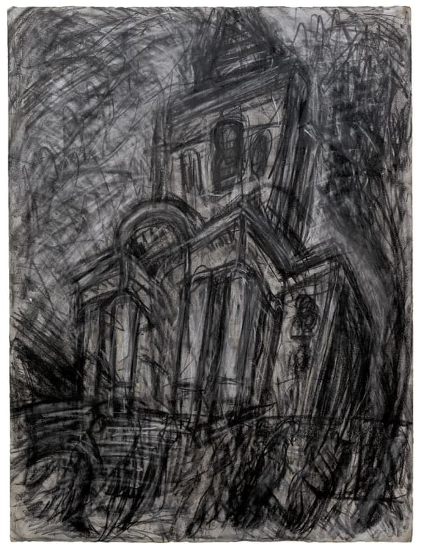 Leon Kossoff, Christ Church, Spitalfields, 1985