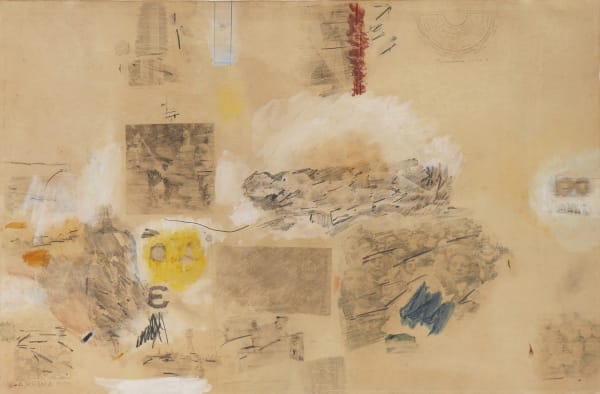 A-Muse, 1958 solvent transfer with watercolour and graphite on buff wove paper 23 1/2 x 35 1/2 inches 59.7 x 90.2 cm