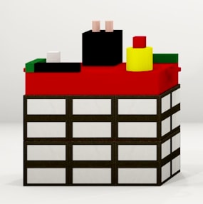 Nathalie Du Pasquier, Mattonelle Margherita Double White Plinth