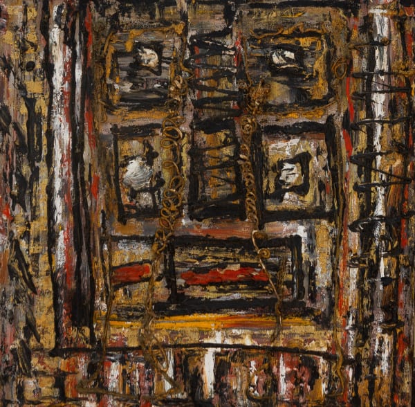 Oliver Benoit Political Outburst 1, 2008 Oil on Canvas 12 x 12 in