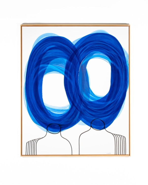 Figurative Circle Series, Blue