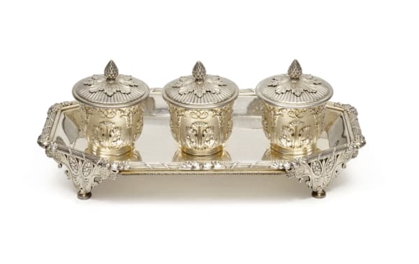 Digby Scott & Benjamin Smith, A George III Silver-Gilt Inkstand, Digby Scott & Benjamin Smith, London, 1805, 1805