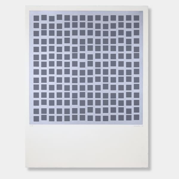 Vera MOLNAR, 14 x 14 carrés, 1979