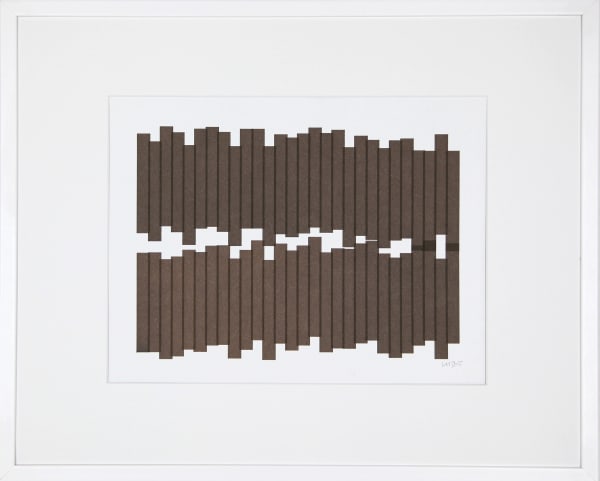 Vera MOLNAR, 2 rangées de rectangles, 1985