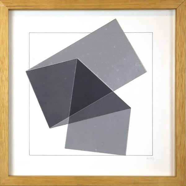 Vera MOLNAR, Carré découpé en bande et plié 4, 2003