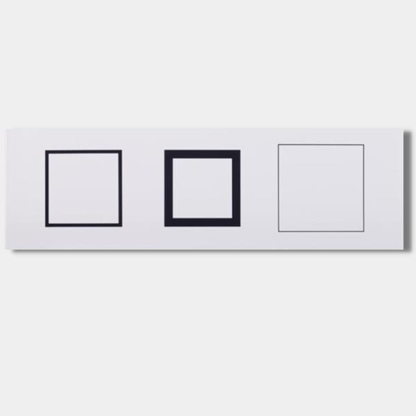 Aurelie NEMOURS, Rythme du Millimètre - Trois semblables, 2000