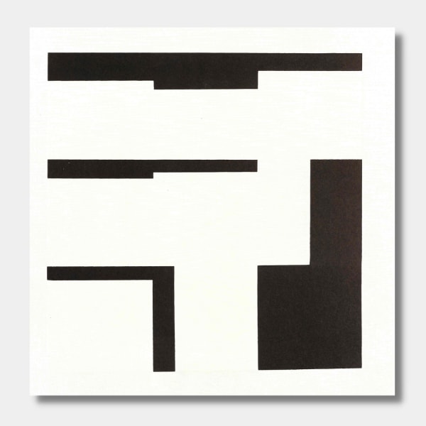 Aurelie NEMOURS, Noir demi rose, 1995