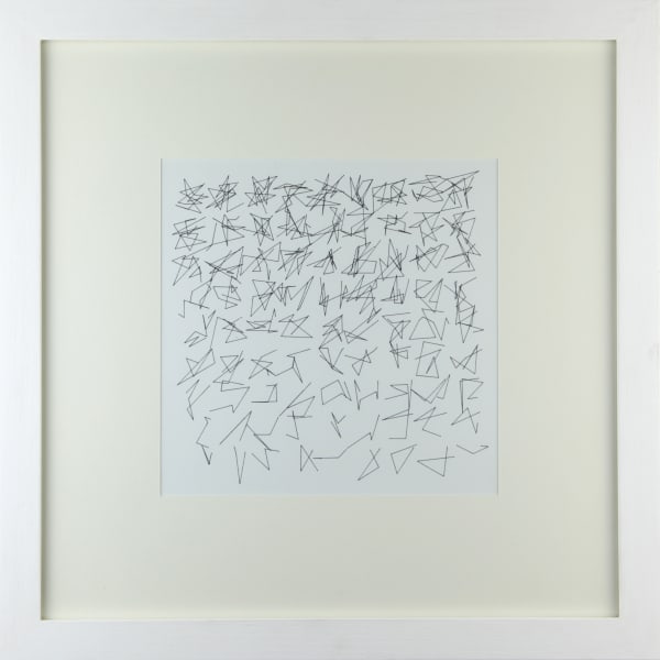 Disparition , 1989 Dessin ordinateur unique sur papier 38.5 x 38.5 cm