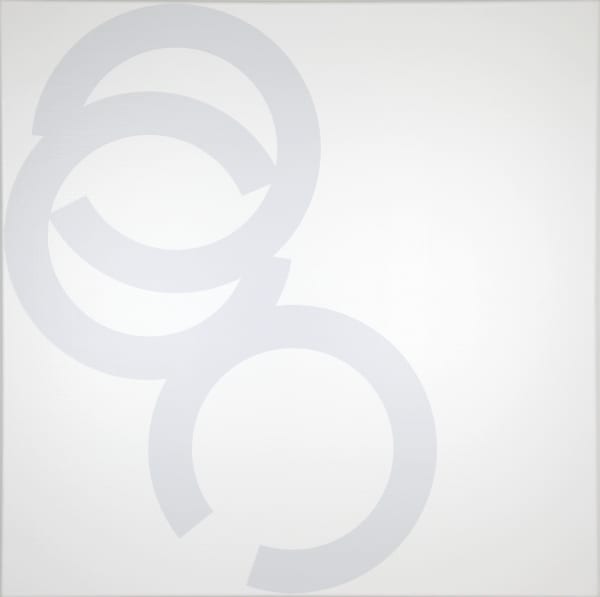 Fragments de cercle P1, 2021 Acrylique sur toile 80 x 80 cm