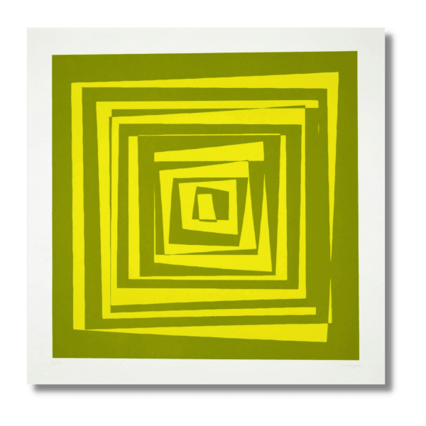 Vera MOLNAR, Transformations (jaune), 1975