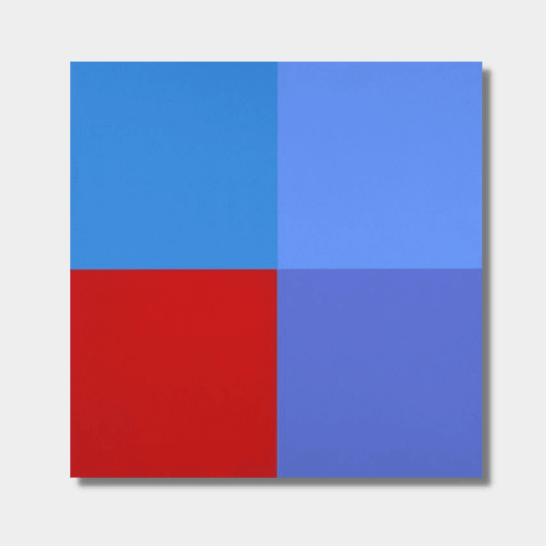 Aurelie NEMOURS, Un rouge trois bleus, 1973
