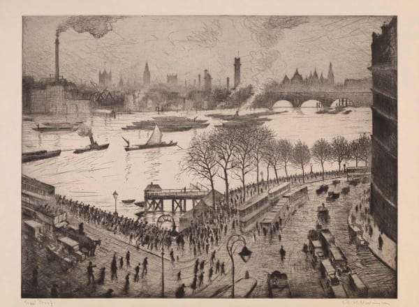 C.R.W Nevinson (1889-1946), Blackfriars , 1928-29