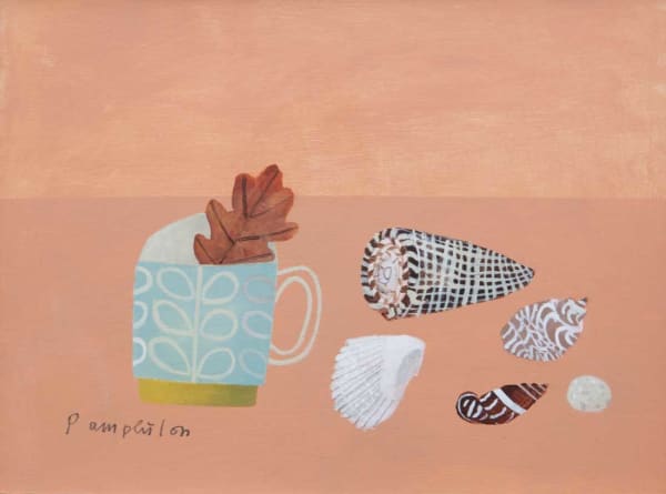 Elaine Pamphilon, Shells Mug and Oak Leaf