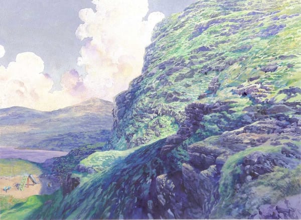 David Forster RSW, He saw on one side of him a great, bare, naked looking mountain (Perthshire)