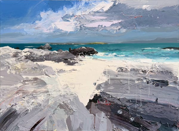 Chris Bushe RSW, Grey Rocks, White Sands, Summer Light, Iona