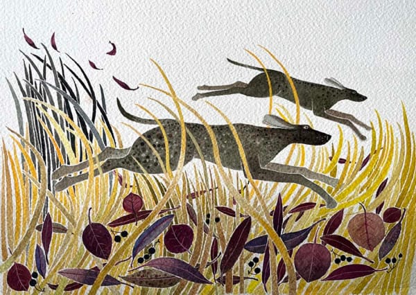 Ann Ross RSW, The Hounds are Out