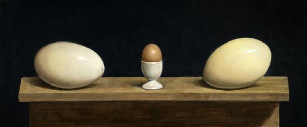 James Fairgrieve RSA RSW, Socially Distanced Eggs