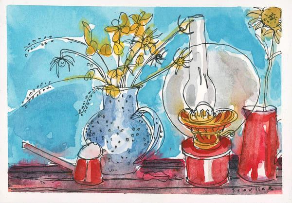 Glen Scouller RSW RGI, Still Life with Old Lantern (283)