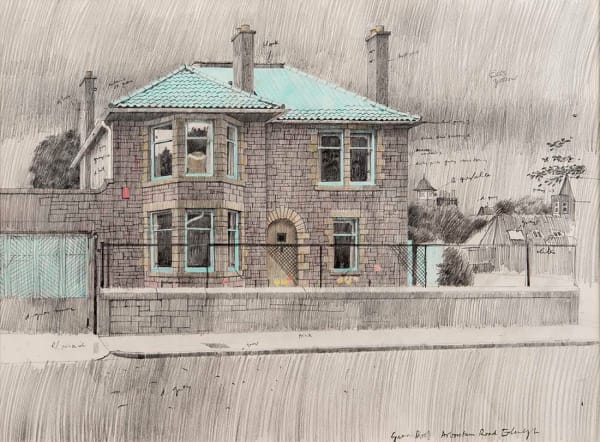 David Evans ARCA RSA RSW (1942-2020), Green Roof, Arboretoum Road