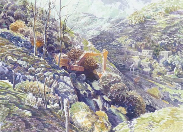 David Forster RSW, The road became so narrow it could not advance a step further (Spain)