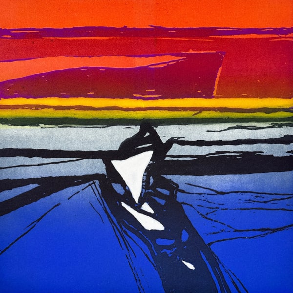 Dame Barbara Rae CBE RA, Ice Track Baffin Island, 2018