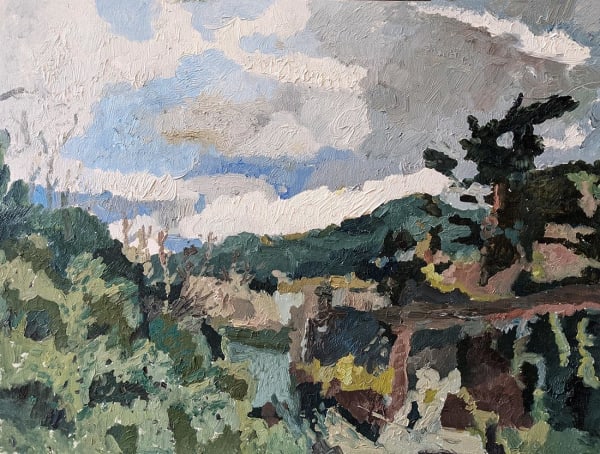 Catharine Davison RSW, Dark Daylight (From Bonaly Reservoir)