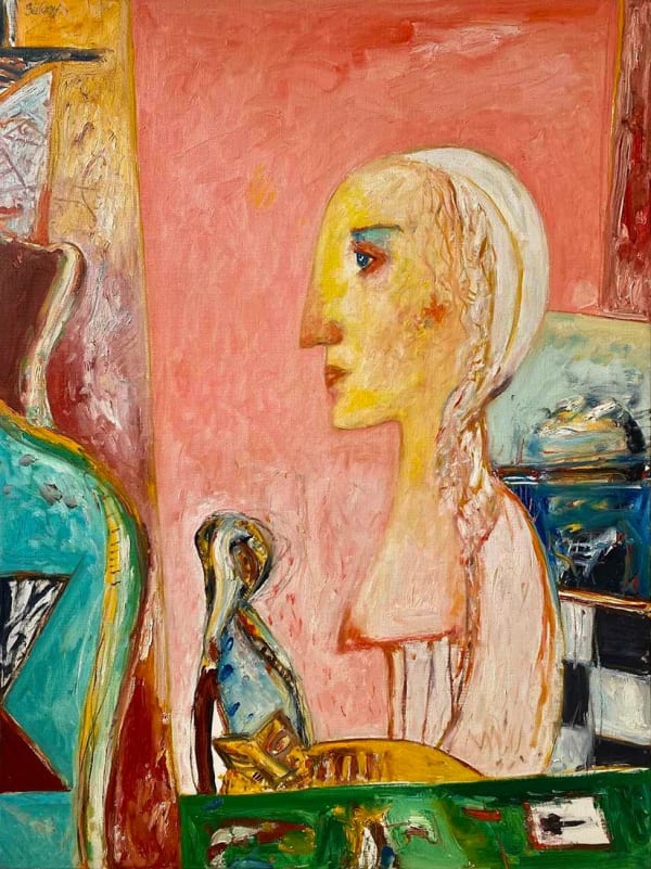 John Bellany (1942-2013), A Woman's Profile , 1994
