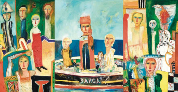 John Bellany (1942-2013) , Homage to Barga , 2003