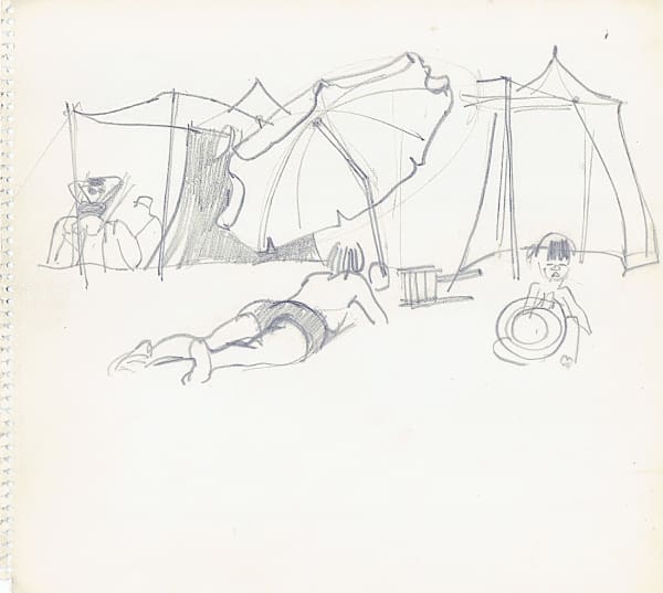 Alberto Morrocco OBE (1917-1998), Underneath the Parasol