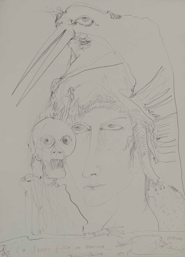 John Bellany (1942-2013), La Jeune fille de Honfleur, circa 1990