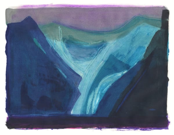 Barbara Rae DBE CBE RA, Glacier, 2020