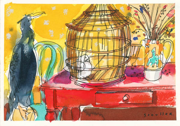 Glen Scouller RSW RGI, Still Life with Cormorant (286)