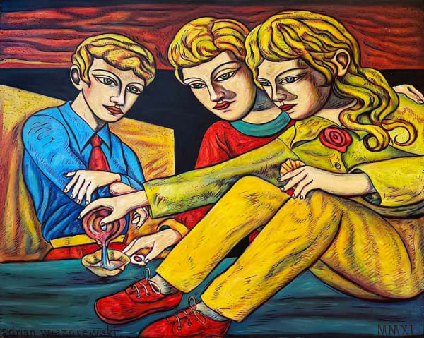 Adrian Wiszniewski RSA, Seaside Science