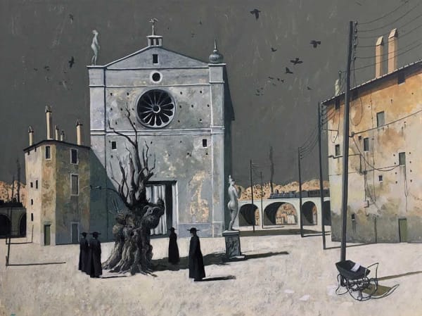 James McNaught RSW RGI, The Moist Aroma of Red Petals on a Red Carpet