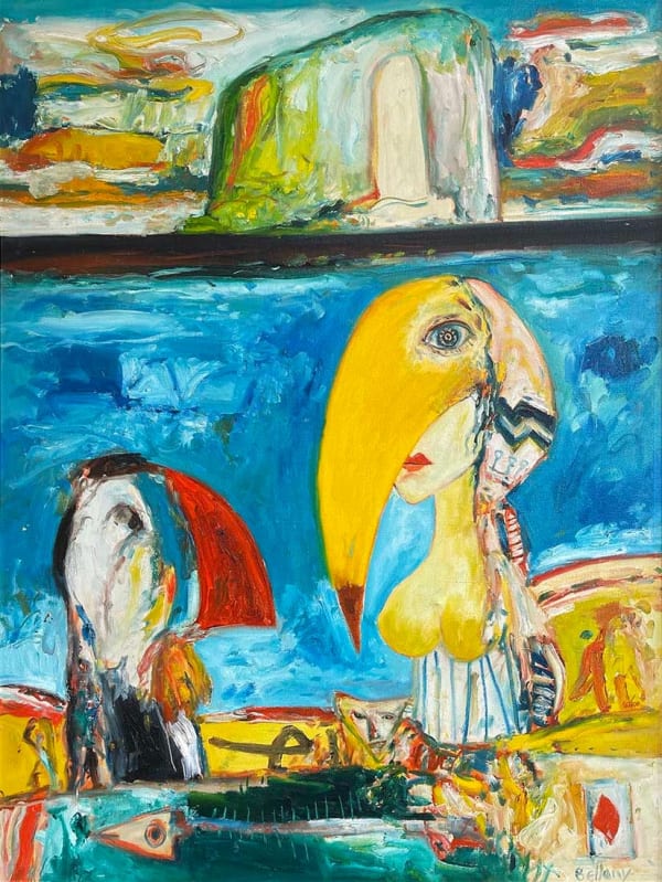 John Bellany (1942-2013) , Bass Rock Fable , 1996