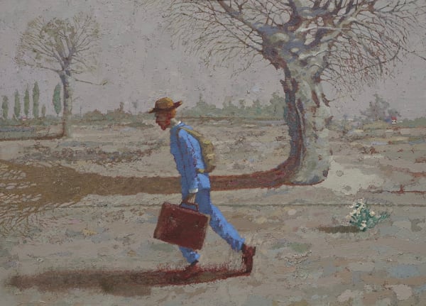 Peter Thomson RGI RSW, The Road to Tarascon I (after Van Gogh)