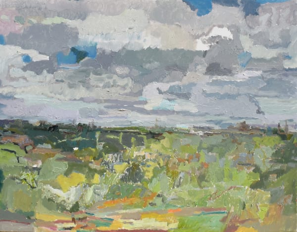 Catharine Davison RSW, The Horizon of the Ground, (from Blackford Hill)