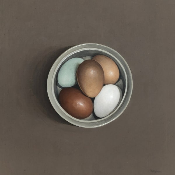 James Fairgrieve RSA RSW, Eggs in a Grey Bowl