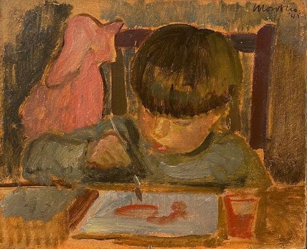 Alberto Morrocco OBE (1917-1998), Leon Drawing , 1945