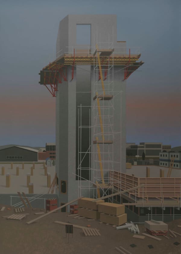 David Evans ARCA RSA RSW (1942-2020), Building the Tower