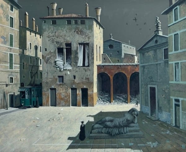 James McNaught RSW RGI, The Enigma of the Piazza