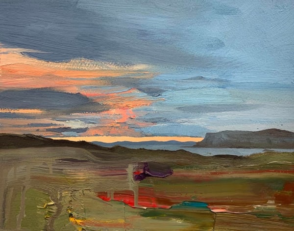 Chris Bushe RSW, Setting Sun, the Ross of Mull