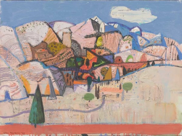 Leon Morrocco RSA RGI, Line of Hills near Gourdon