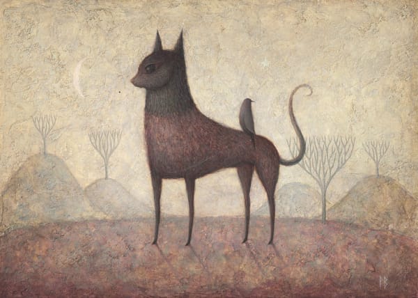 Paul Barnes, The Cat, The Crow and The Crescent Moon (125)