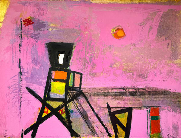 Barbara Rae DBE CBE RA, Trancas Pink, 2002